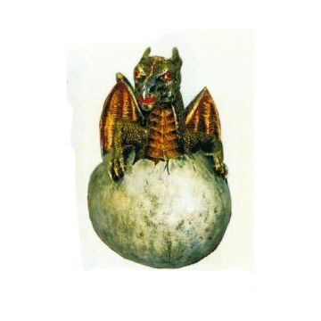 Drachenbaby schlüpft aus Ei verkleinert