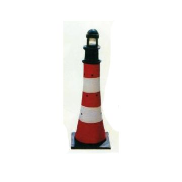 Leuchtturm klein rot weiß gestreift verkleinert