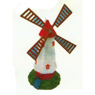 Windmühle rot weiß mittelgroß verkleinert