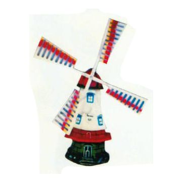 Windmühle klein mit bunten Flügeln verkleinert