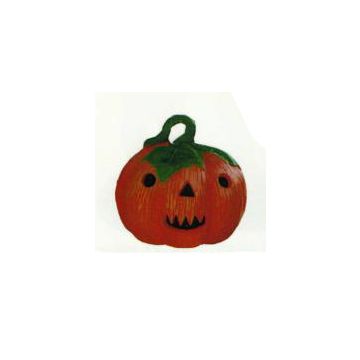 Halloween Kürbis mit Gesicht lebensgroß