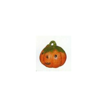 Halloweenkürbis mit Gesicht lebensgroß