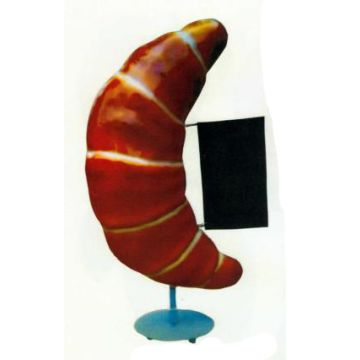 großes Croissant mit Angebotstafel übergroß XXL