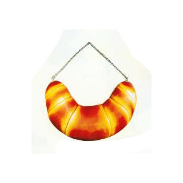 Croissant Hörnchen hängend vergrößert