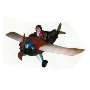 Flugzeug mit Pilot verkleinert