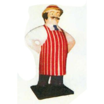 dicker kleiner Ladenbesitzer verkleinert