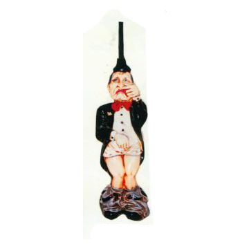 Toilettenpapierhalter lustig mit heruntergelassener Hose verkleinert