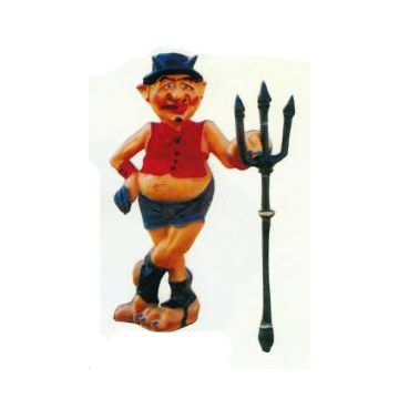 Satan mit Gabel klein verkleinert