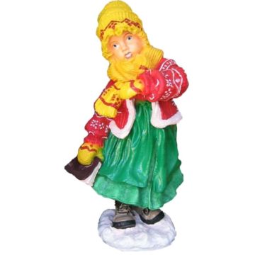 Winterkind Mädchen lebensgroß