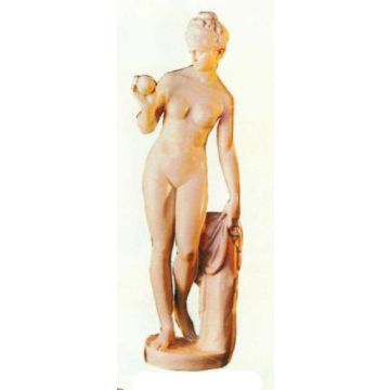 Frauenfigur Eva mit Apfel in der Hand verkleinert