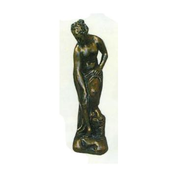 hübsche Frauenfigur Bronzeoptik verkleinert