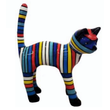 Katze bunt gestreift lebensgroß