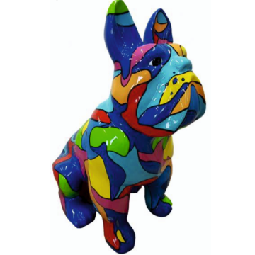 Bulldogge Mosaik lebensgroß