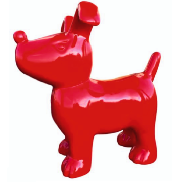 Hund Rot lebensgroß