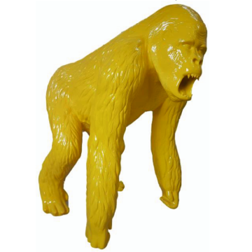 Gorilla gelb lebensgroß