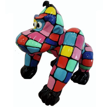 Gorilla Donkey bunt gefleckt medium lebensgroß