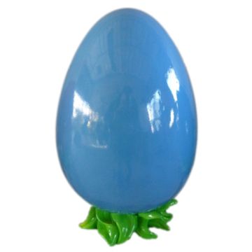 Osterei 52cm in blauer Lackierung vergrößert