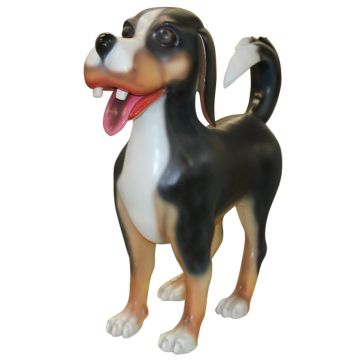 Comic Hund lebensgroß