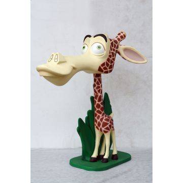 lustige Comic-Giraffe  lebensgroß