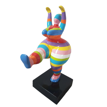 Moderne Nana-Art gestreift Variante 1 85cm verkleinert