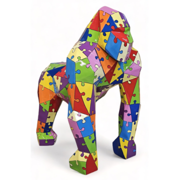 Gorilla Pop Art XXL lebensgroß