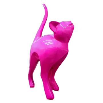 Pinke moderne Katze vergrößert