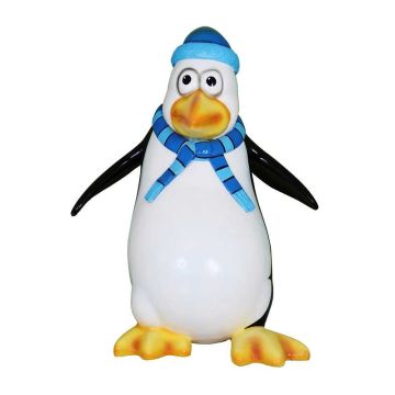 Comic Pinguin Blubber lebensgroß