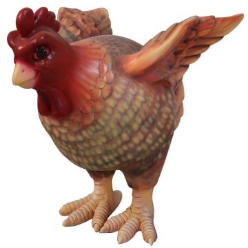 Comic Huhn Flügel oben lebensgroß