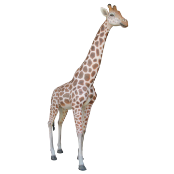 Große Giraffe lebensgroß