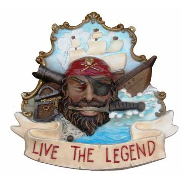 Live the Legend Schild lebensgroß
