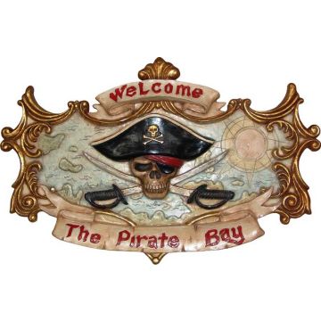 Pirate Bay Schild lebensgroß