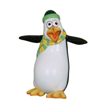 Comic Pinguin Skipper lebensgroß