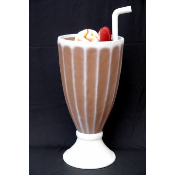Milchshake Schokolade übergroß XXL