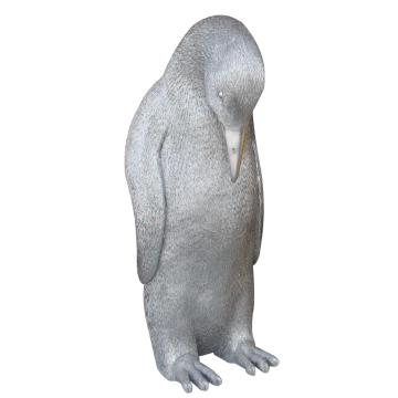 Kaiserpinguin silber lebensgroß