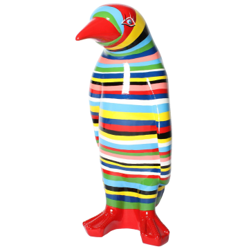 Bunt gestreifter Pinguin vergrößert