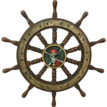 Piraten Steuerrad lebensgroß