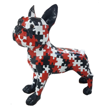 Pitbull Kampfhund in Puzzleoptik übergroß XXL