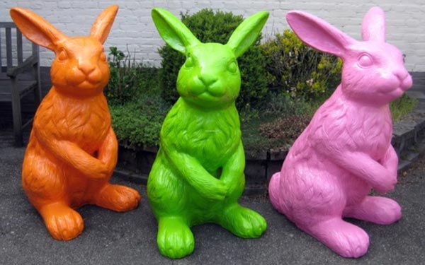 XXL Osterhasen aus GFK